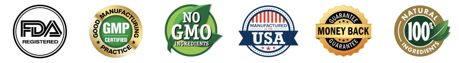 Erexafil FDA registered GMP certified non-GMO trust badges